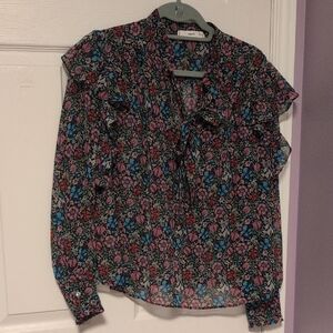 EUC s.S Mango Long Sleeve Blouse